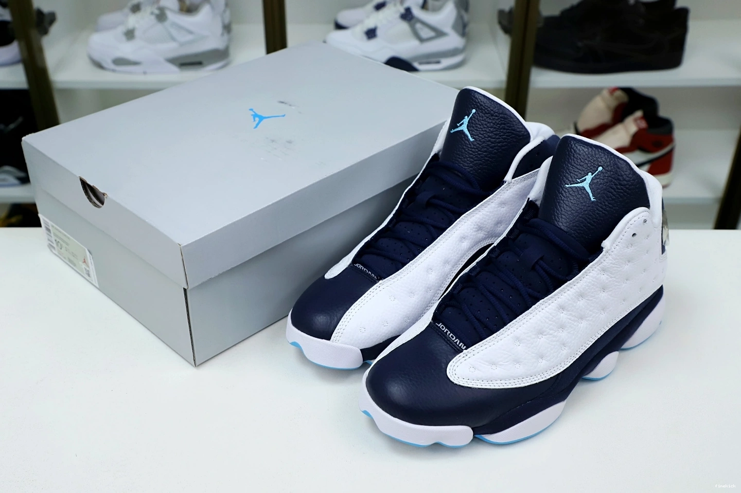 OBSIDIAN 13 POWDER BLUE WHITE RETRO 414571-144 JORDAN AIR 1021